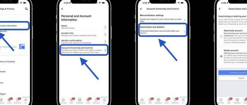如何停用Facebook账号